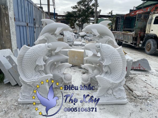 TƯỢNG CÁ HEO ĐIÊU KHẮC TƯỢNG ĐÁ MỸ NGHỆ